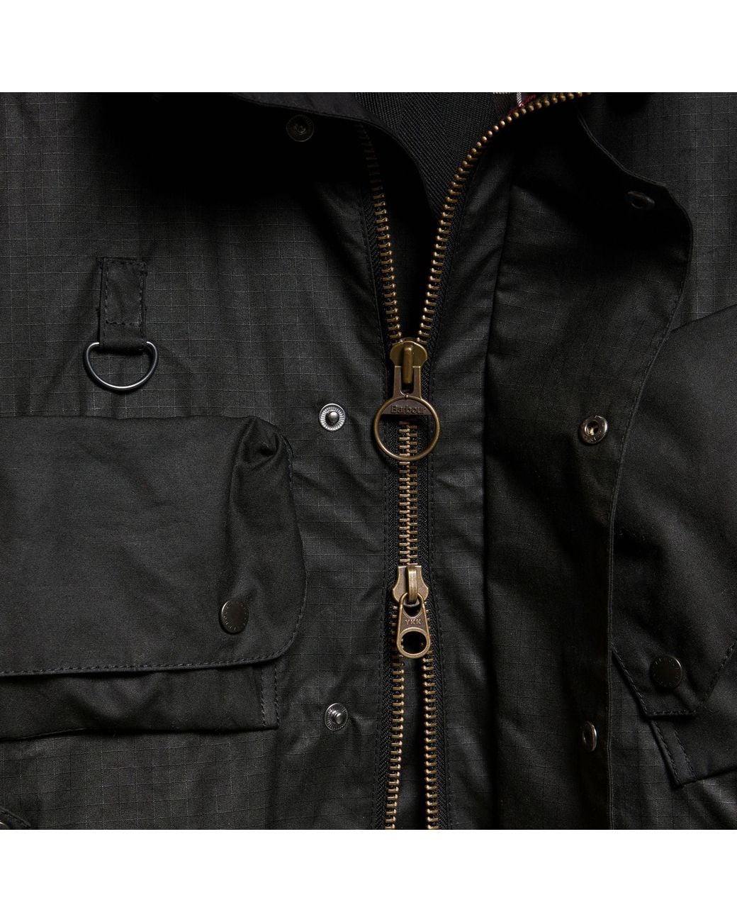 Barbour X Norbit Black Ripstop Wax Jacket for men