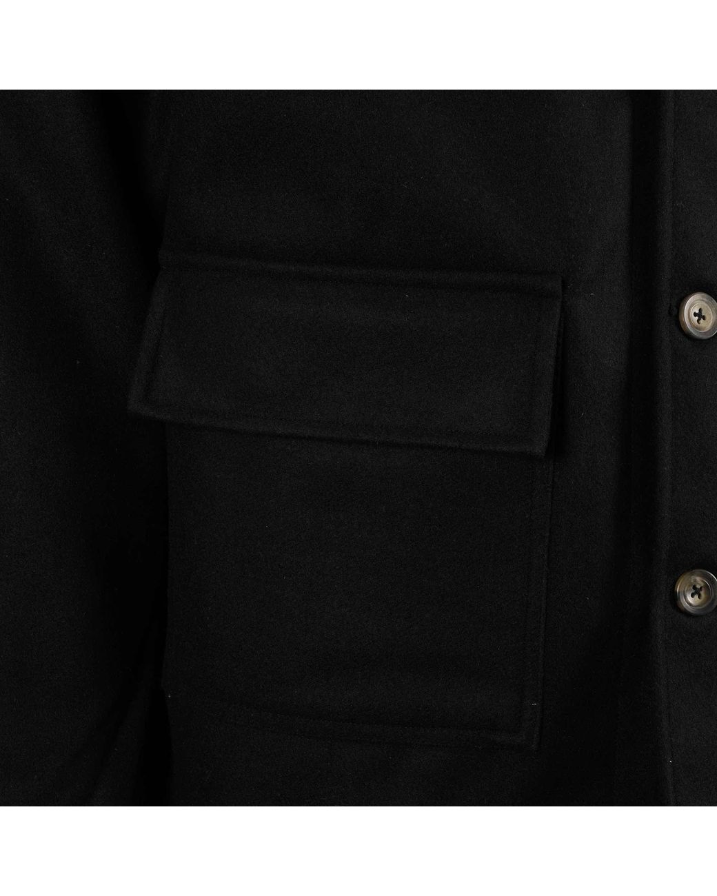 real hoxton Black Donkey Jacket for men