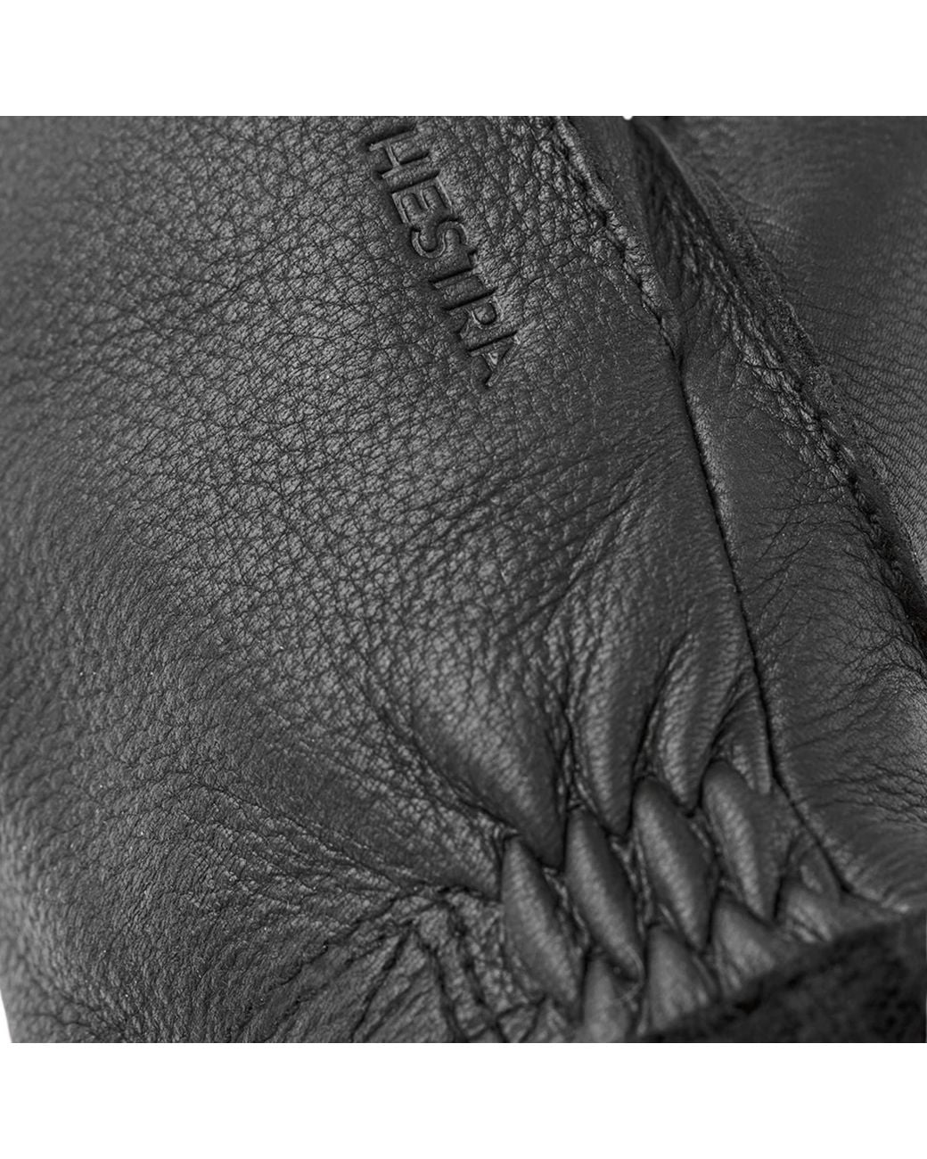 Hestra Black Deerskin Primaloft Rib Gloves for men