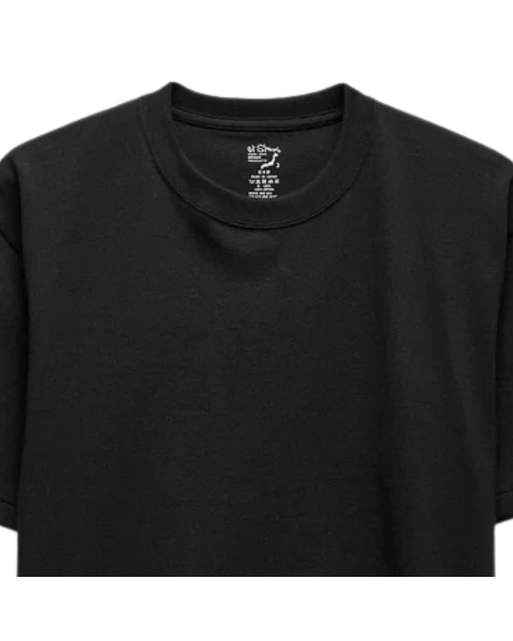 Orslow Black Short Sleeve Just T-Shirt for men