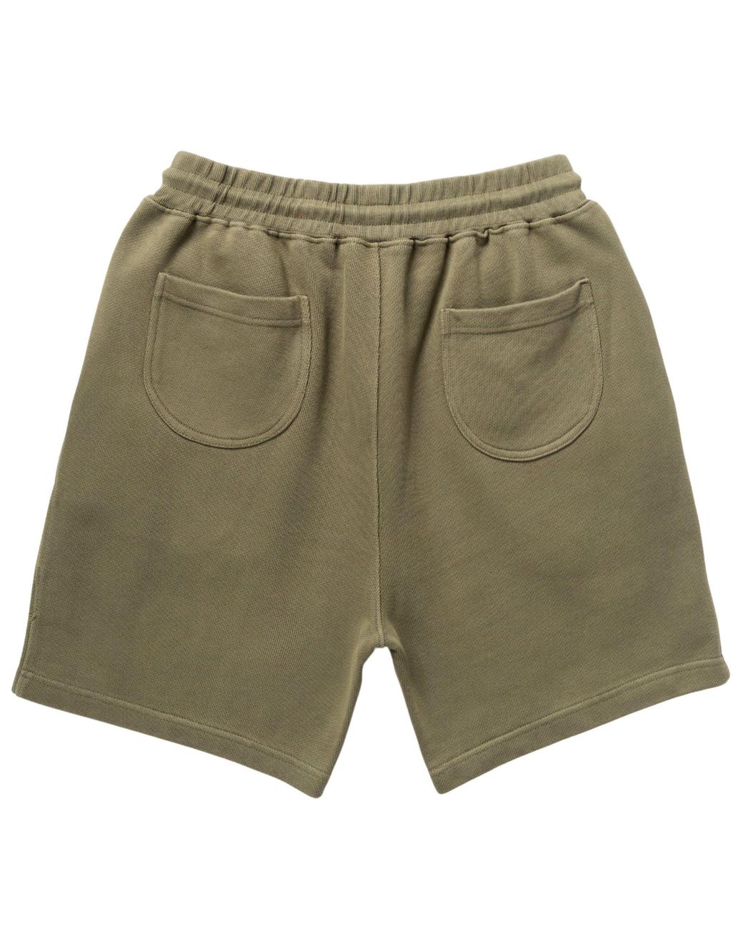 Power Goods Green Loopback Sweat Shorts for men