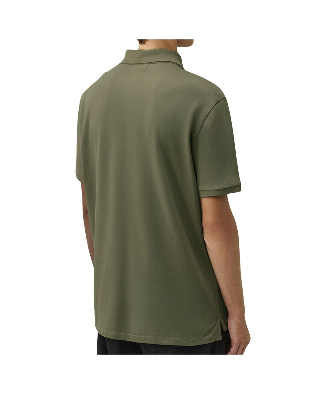 C P Company Green Stretch Piquet Short Sleeve Polo for men
