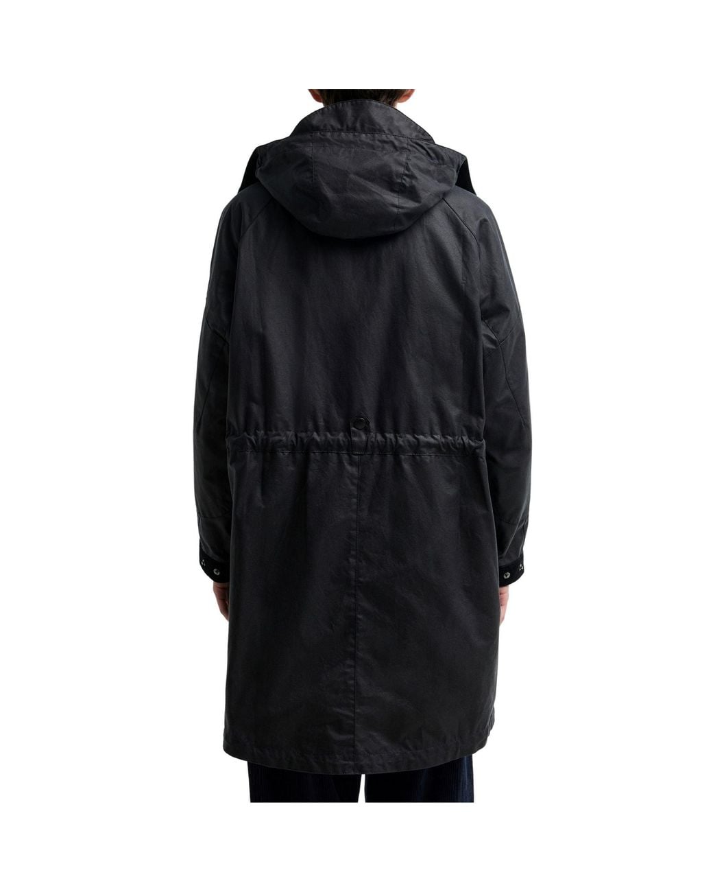 Barbour X Norbit Black Long Wax Jacket for men