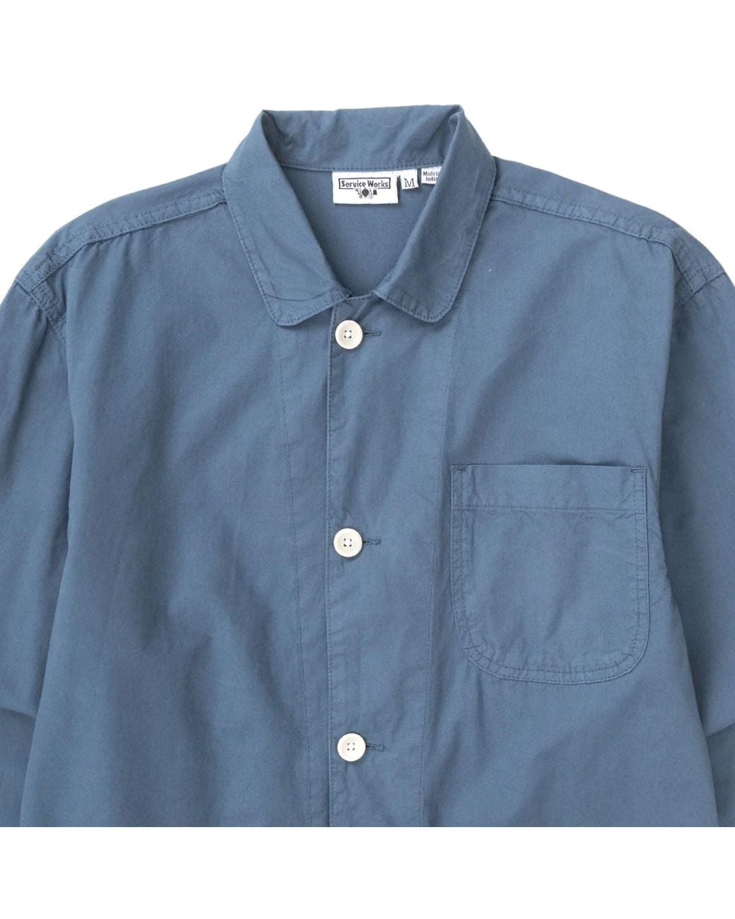 Service Works Blue Tech Twill Easy Chef Shirt for men