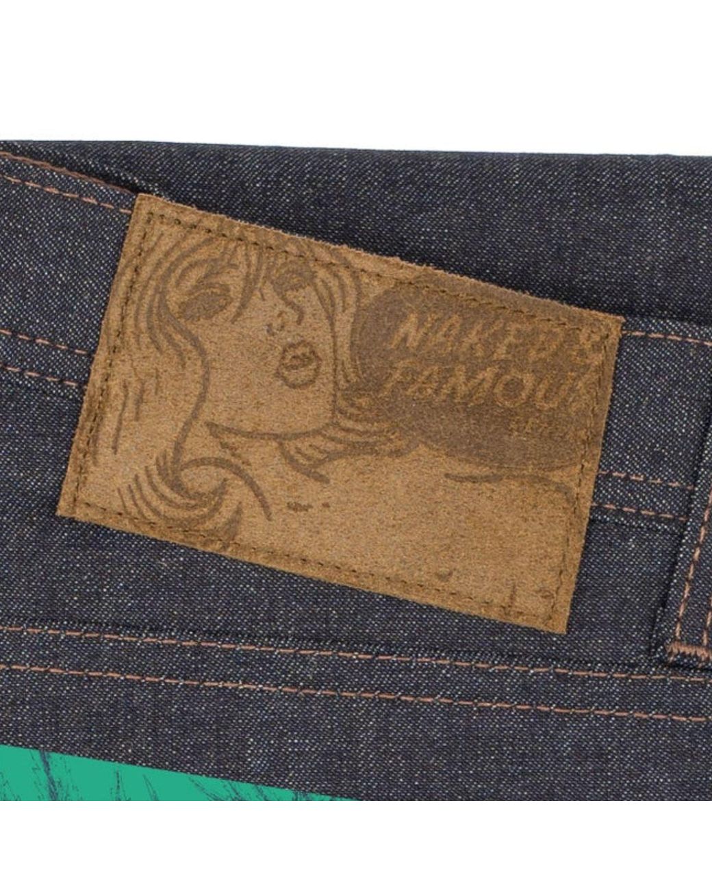 Naked & Famous Gray Weird Guy Hemp Blend Selvedge for men
