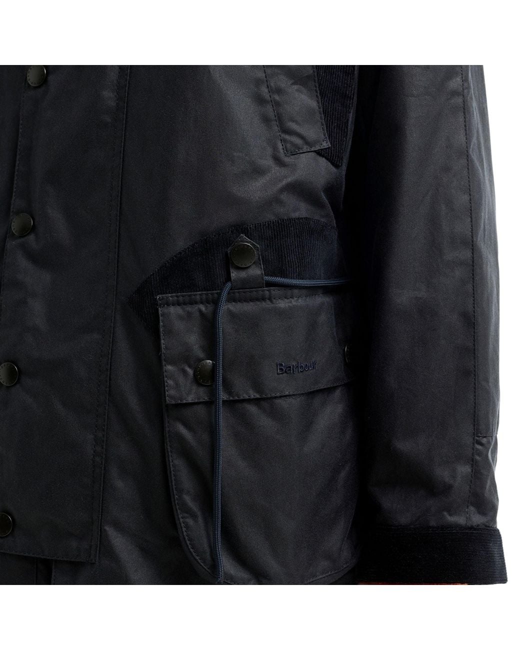 Barbour X Norbit Black Long Wax Jacket for men