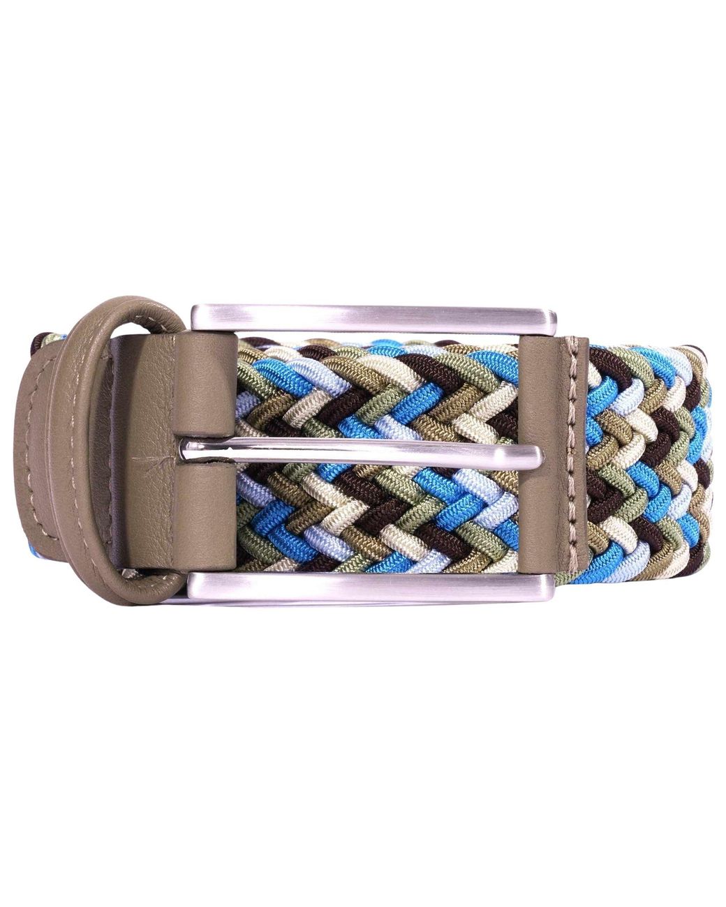 Andersons Blue Woven Belt for men