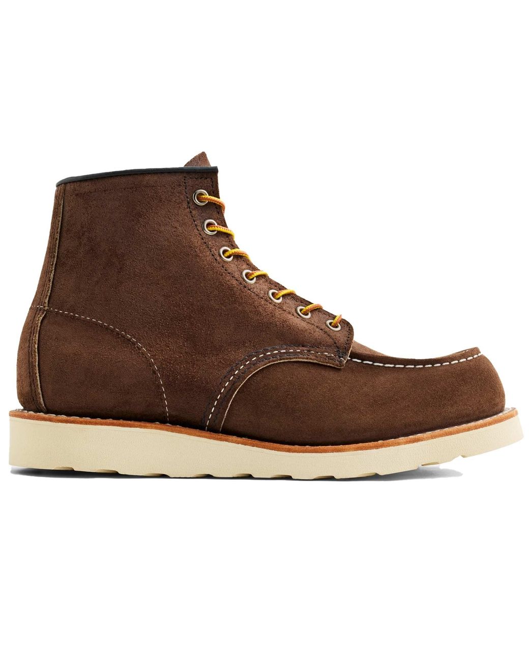 Red Wing Brown Classic Moc Toe Boots for men