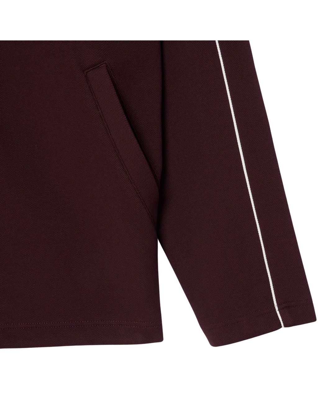 Lacoste Purple Tennis Heritage Zipped Badge Accent Sweatshirt for men
