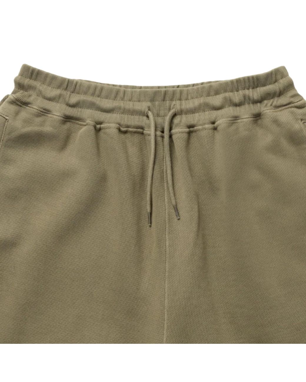 Power Goods Green Loopback Sweat Shorts for men