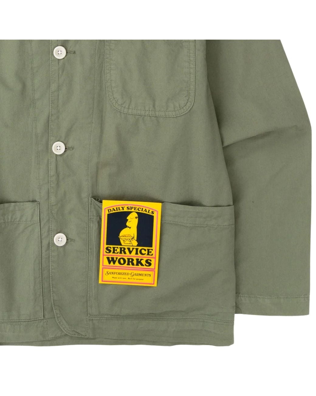 Service Works Green Tech Twill Easy Chef Shirt for men