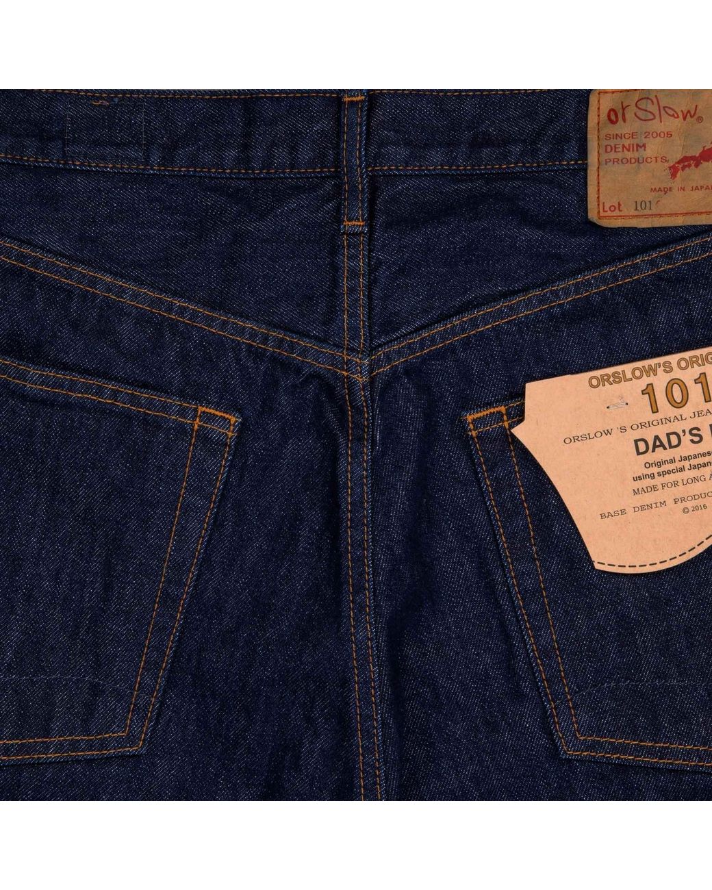 Orslow Blue 101 Dad Fit Denim Jeans for men