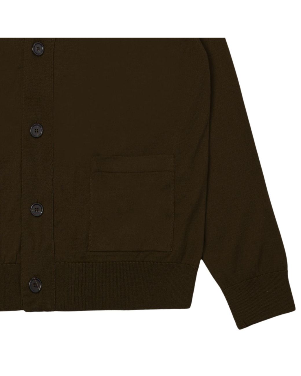 Universal Works Green Loose Cardigan Ii Merino for men