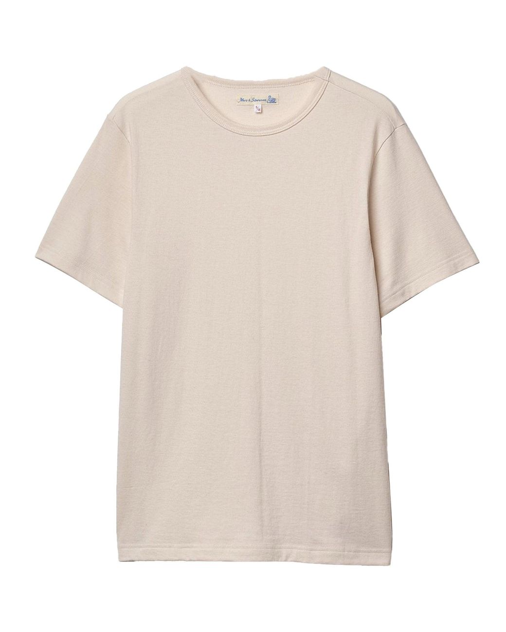Merz B. Schwanen Natural 1950S Loopwheeled T-Shirt for men