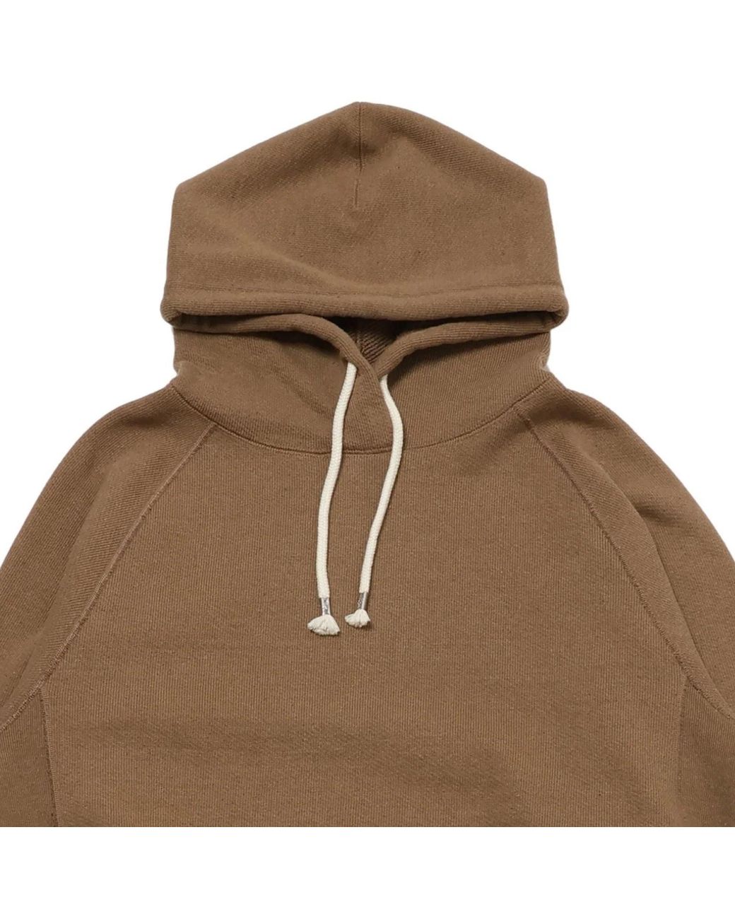 Wonder Looper Brown Double Heavyweight Iron Mordant Foxfibre Pullover Hoodie for men