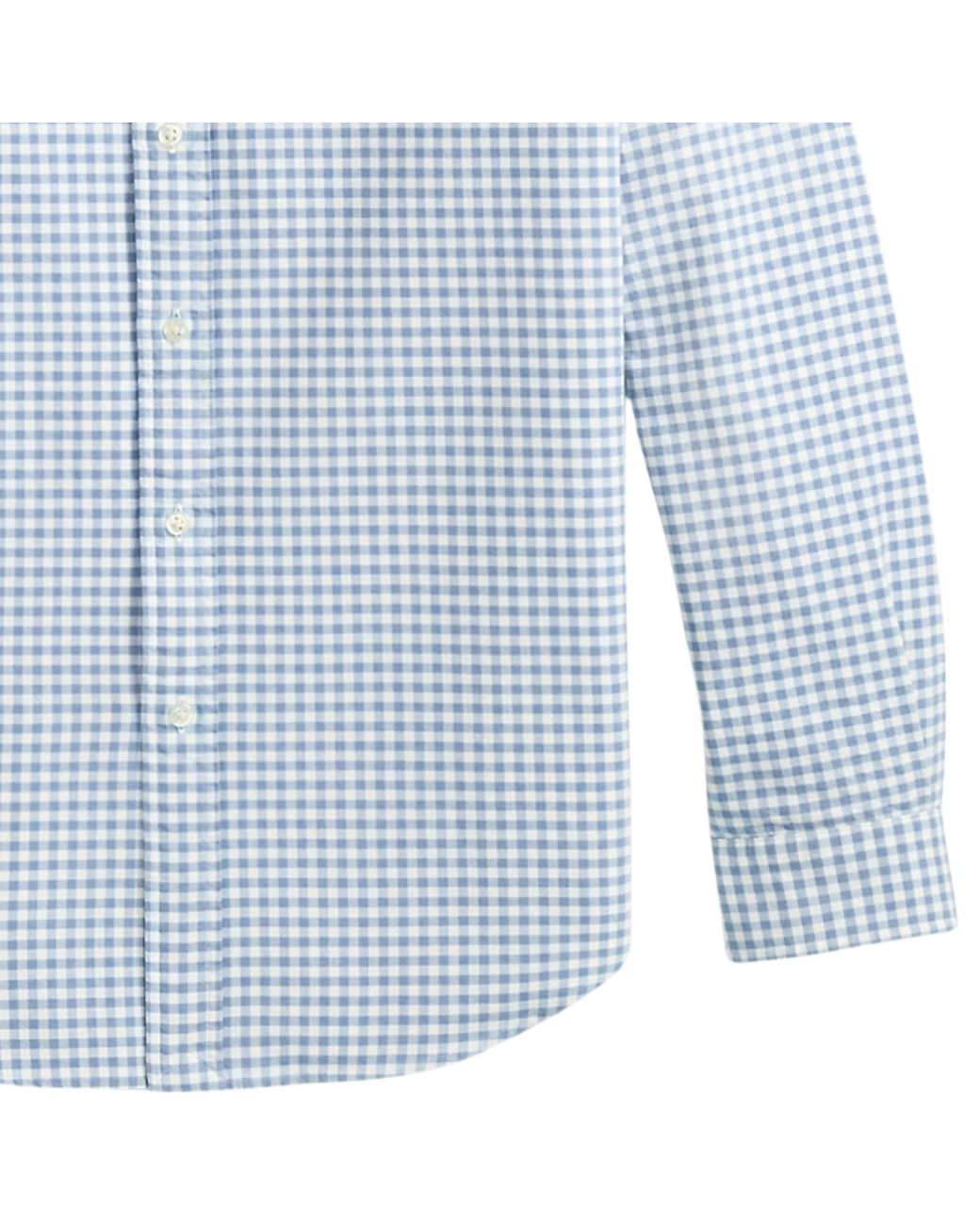 Polo Ralph Lauren Blue Custom Fit Gingham Oxford Shirt for men