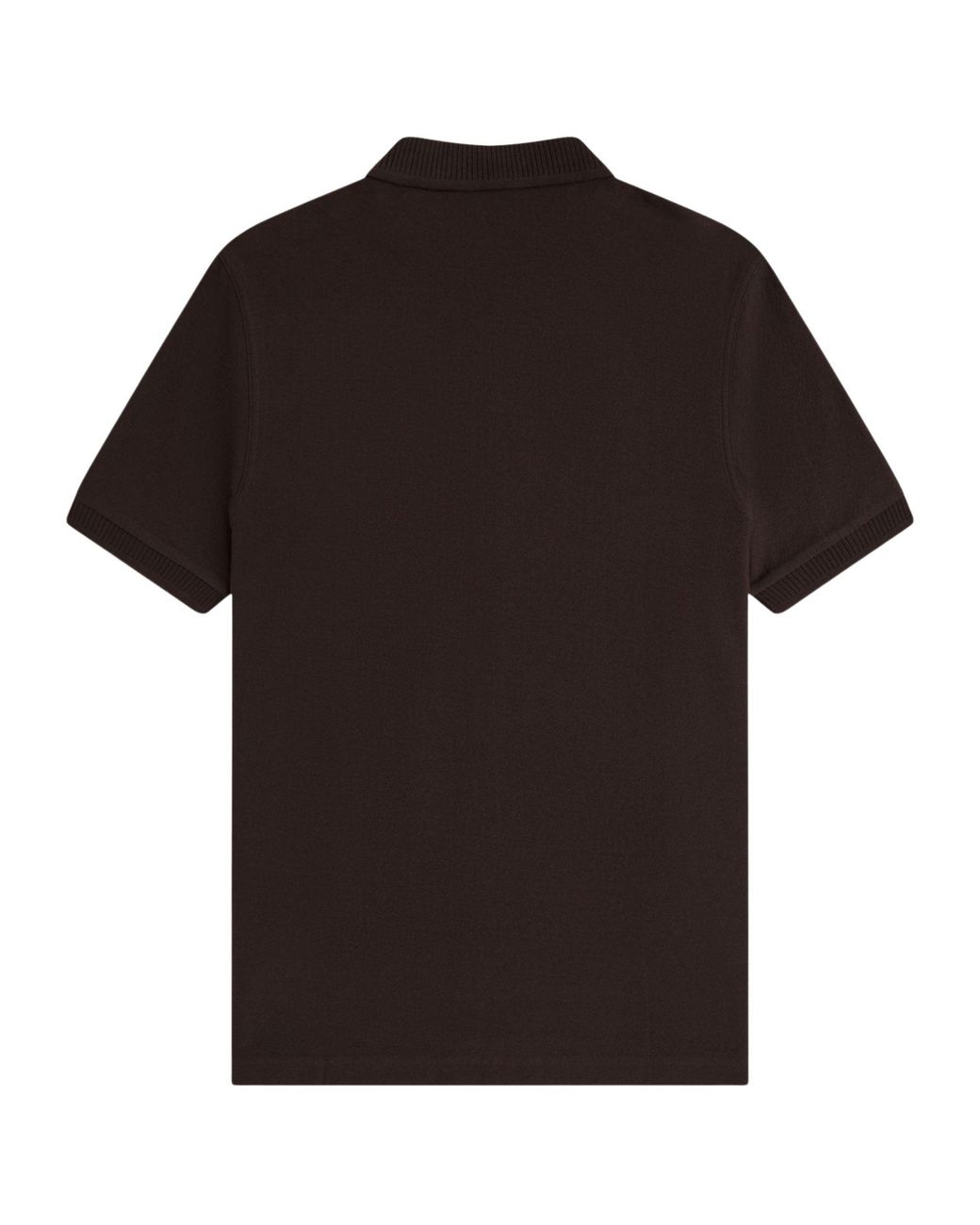 Fred Perry Black Crepe Pique Polo Shirt for men