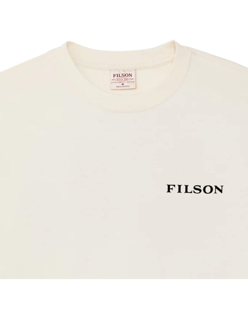 Filson White Scenic Graphic T-Shirt for men