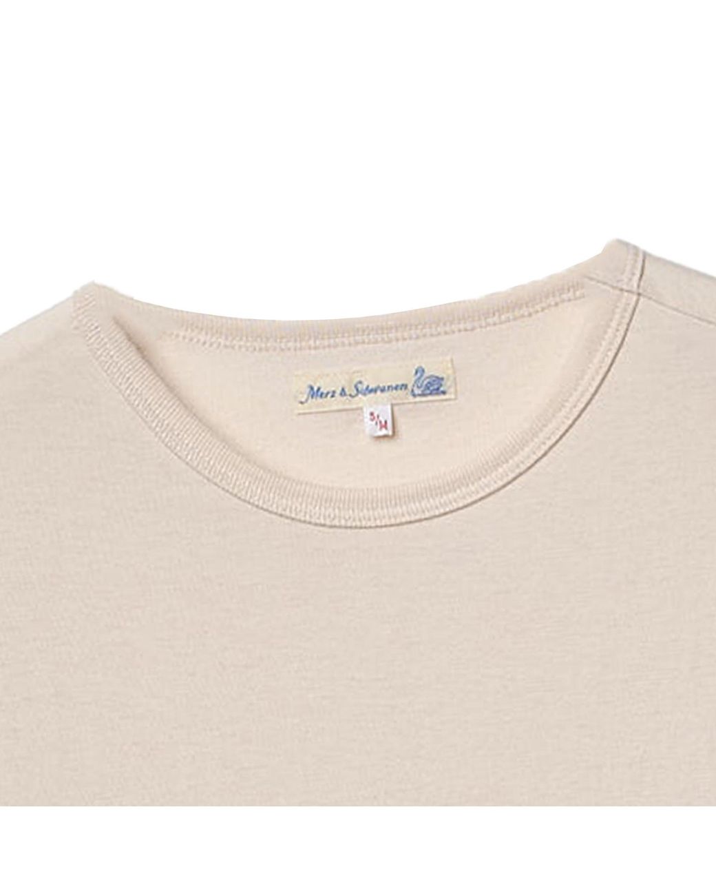 Merz B. Schwanen Natural 1950S Loopwheeled T-Shirt for men
