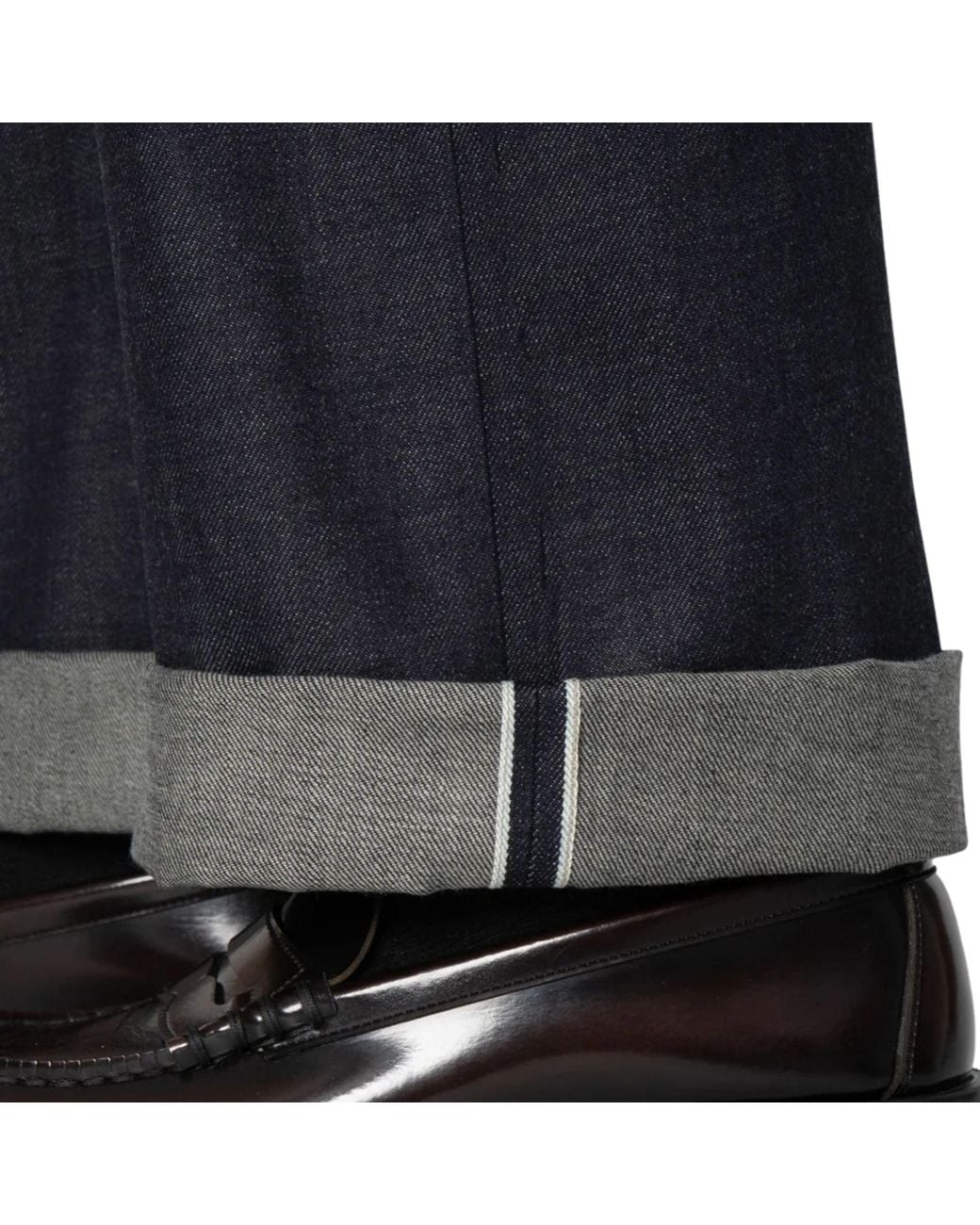 Naked & Famous Blue Strong Guy Fox Fibre Weft for men