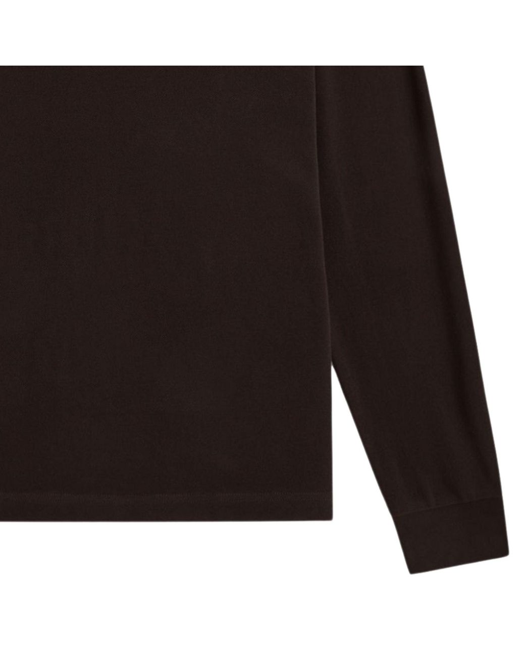 Fred Perry Black Long Sleeve Tipped Shirt for men