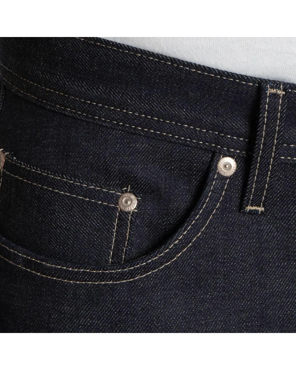 Naked & Famous Blue Weird Guy Fox Fibre Weft for men