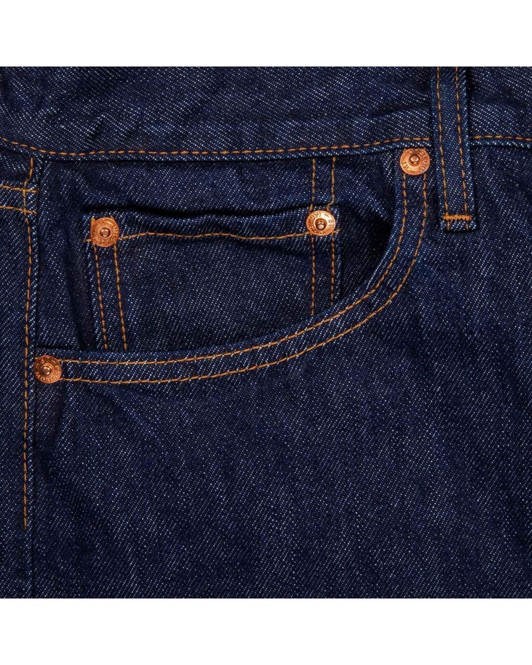 Orslow Blue 101 Dad Fit Denim Jeans for men