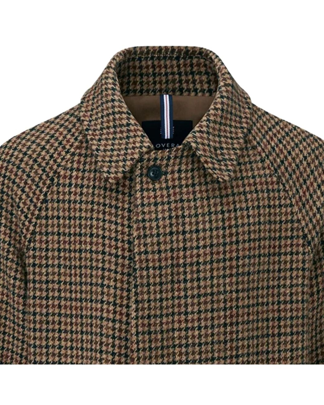 Gloverall Green Harris Tweed Coat for men