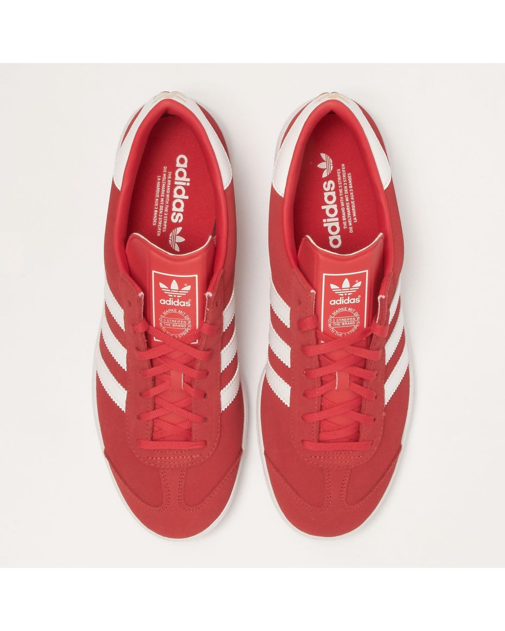 adidas Originals Hamburg - Red & White for Men | Lyst UK