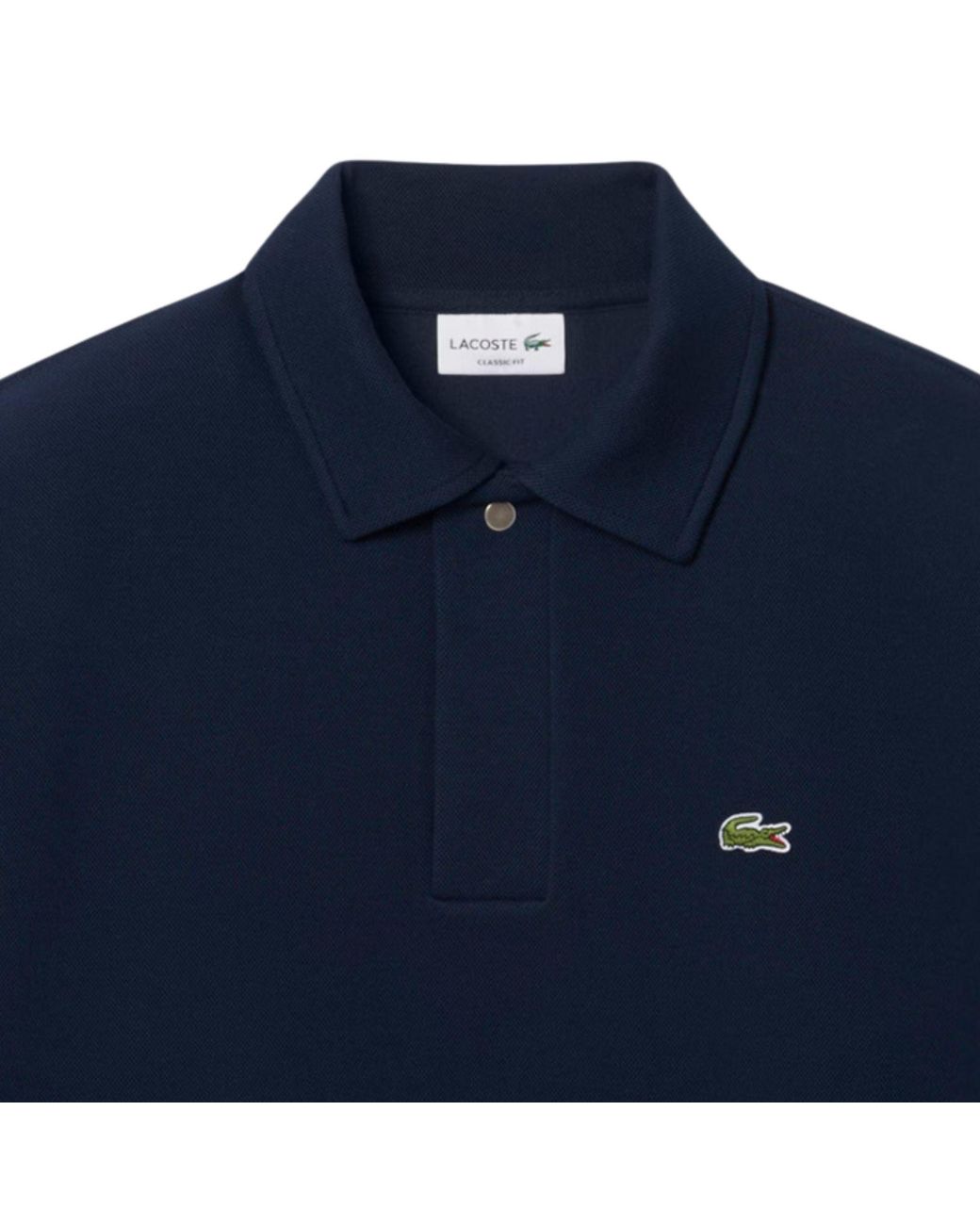 Lacoste Blue Polo Collar Piqué Sweatshirt for men
