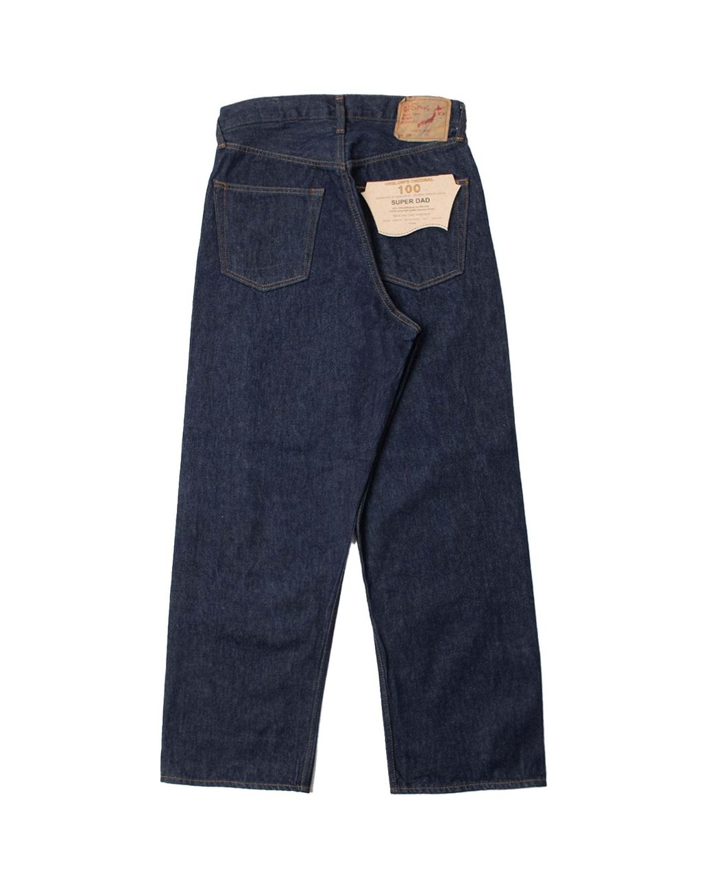 Orslow Blue 100 Super Dad Fit Denim Jeans for men