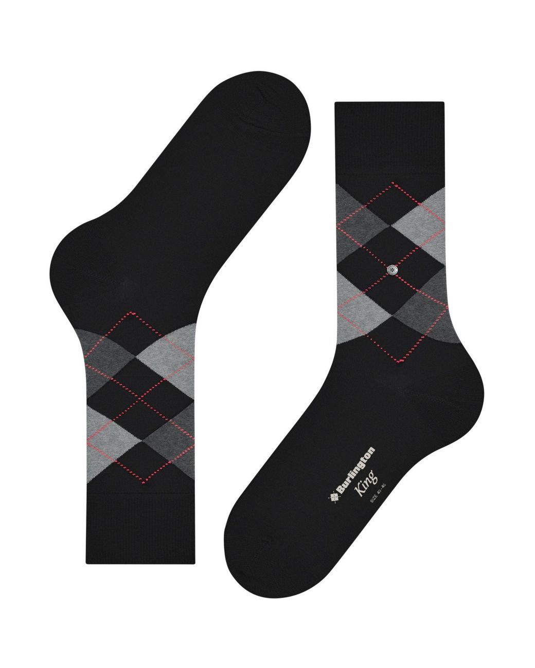 Burlington Black King Socks for men