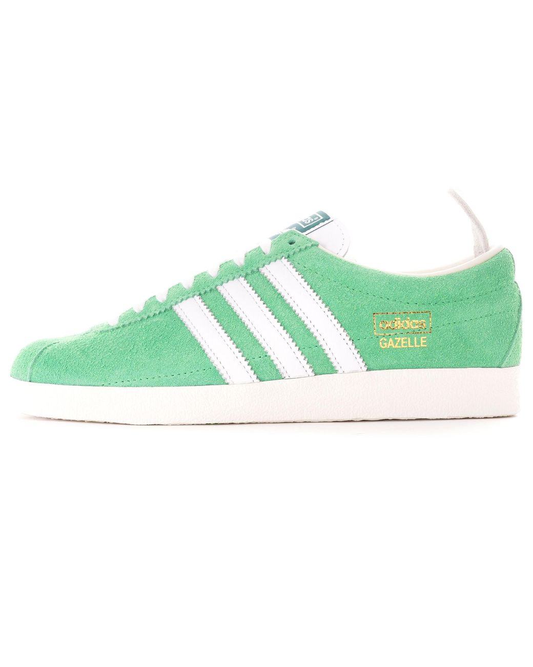 adidas gazelle silver green womens adidas Gazelle Indoor Trainers Ash Green White Gum – OFFCUTS SHOES by OFFICE main image 1