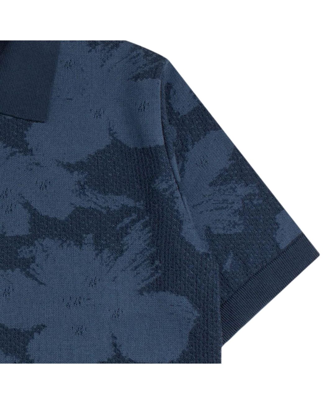 Far Afield Blue Zigger Knitted Shirt for men
