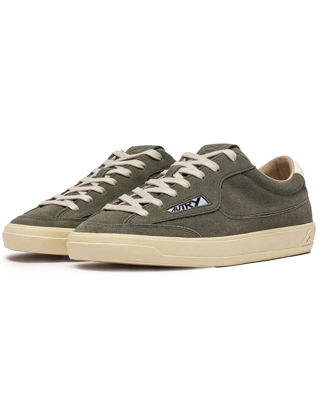 Autry Gray Windscape Low Suede Sneakers for men