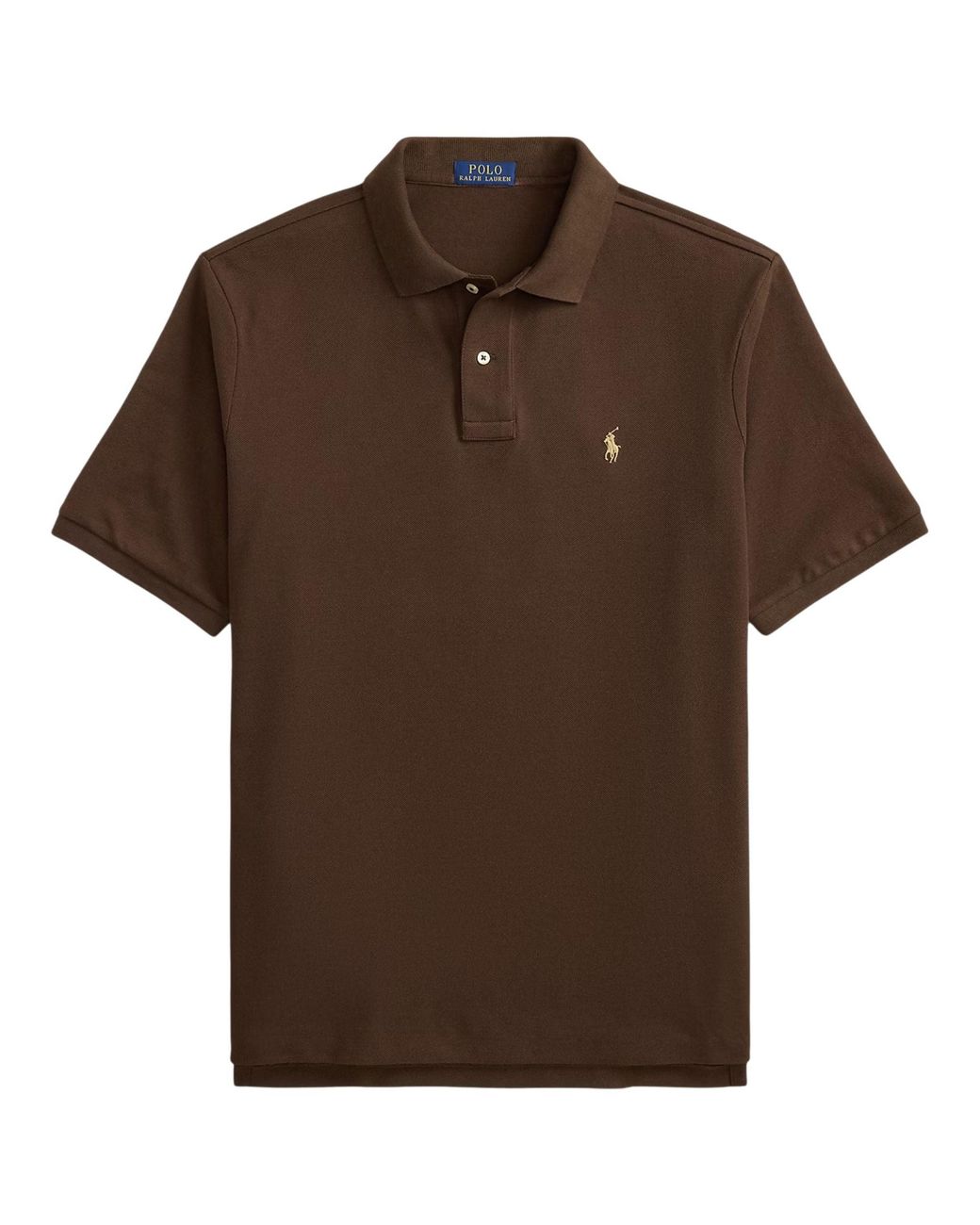 Polo Ralph Lauren Brown The Iconic Classic Fit Mesh Polo for men