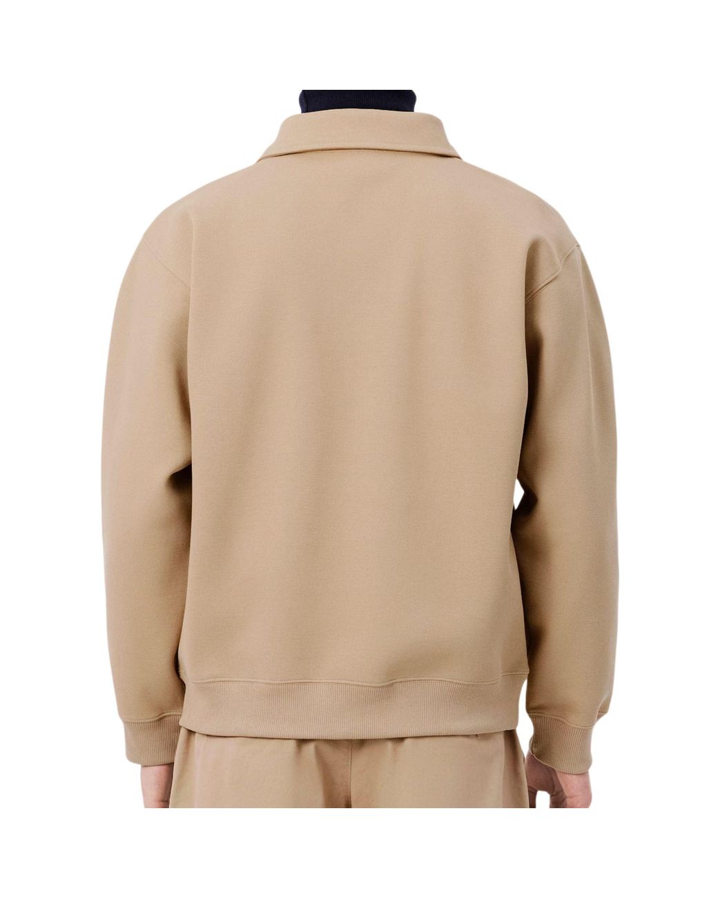 Lacoste Natural Polo Collar Piqué Sweatshirt for men