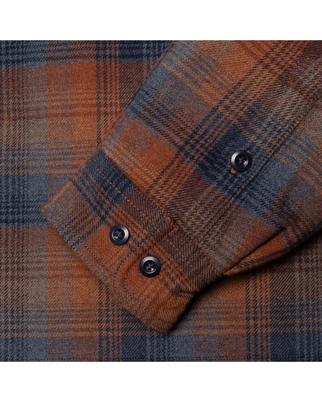 Nudie Jeans Brown Glenn Padded Shirt for men