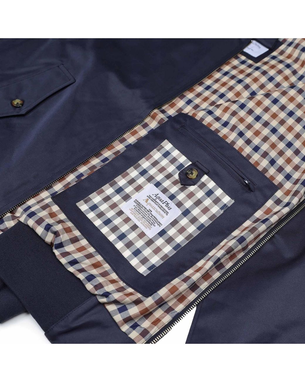 Aquascutum Blue Archival Harrington Jacket for men