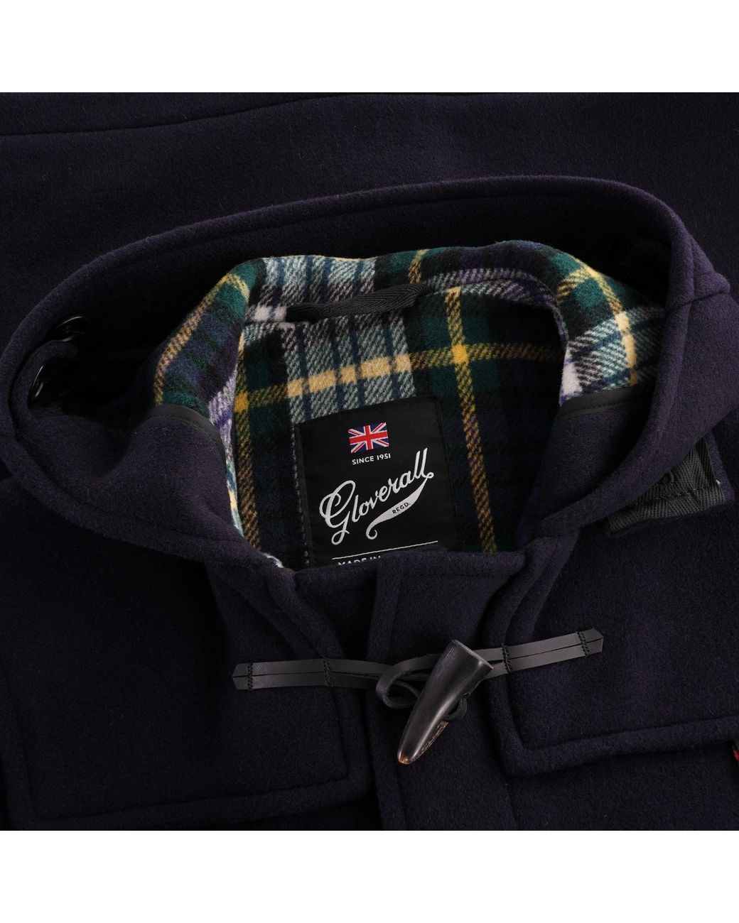 Gloverall Black Morris Duffel Coat for men