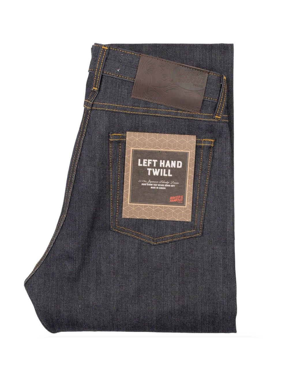 Naked & Famous Gray True Guy Left Hand Twill for men