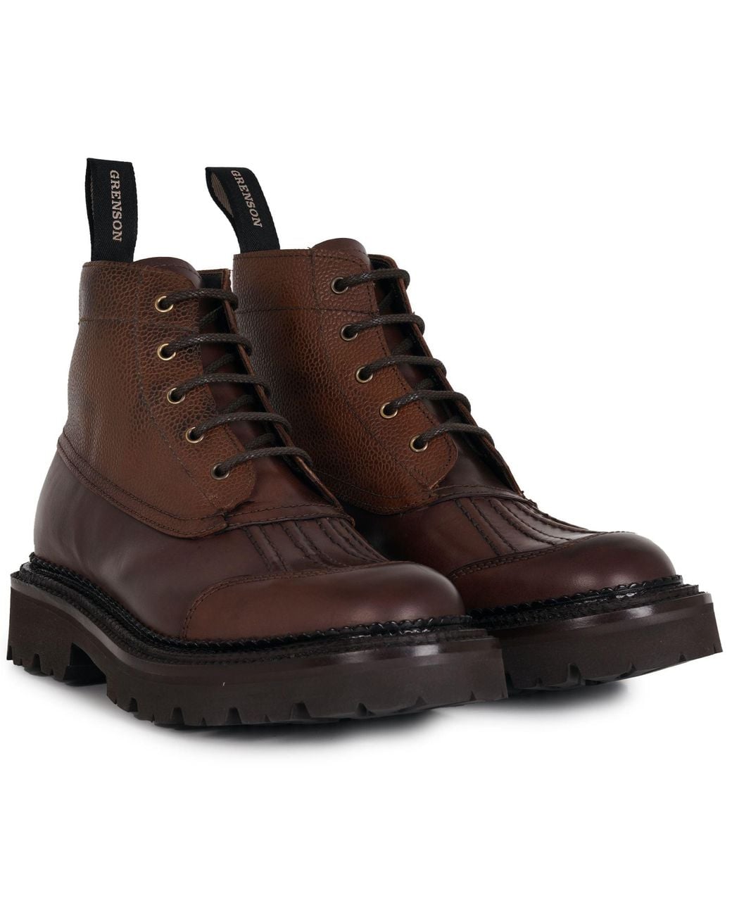 GRENSON Brown Jack Boots for men
