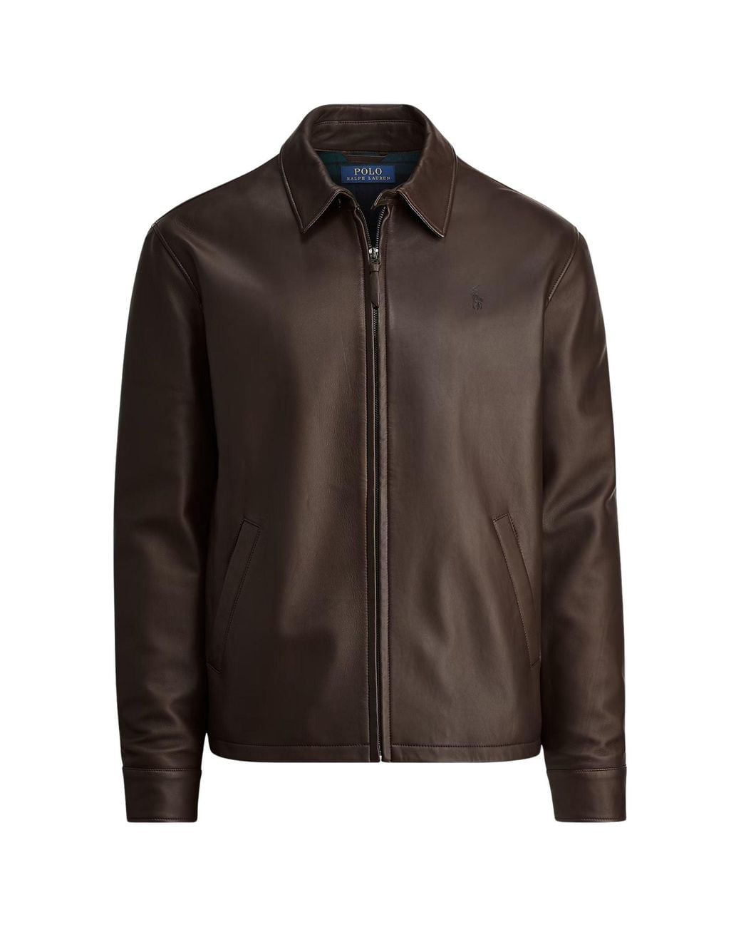 Polo Ralph Lauren Brown The Bayville Leather Jacket for men