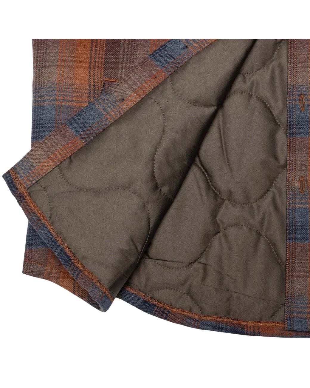 Nudie Jeans Brown Glenn Padded Shirt for men