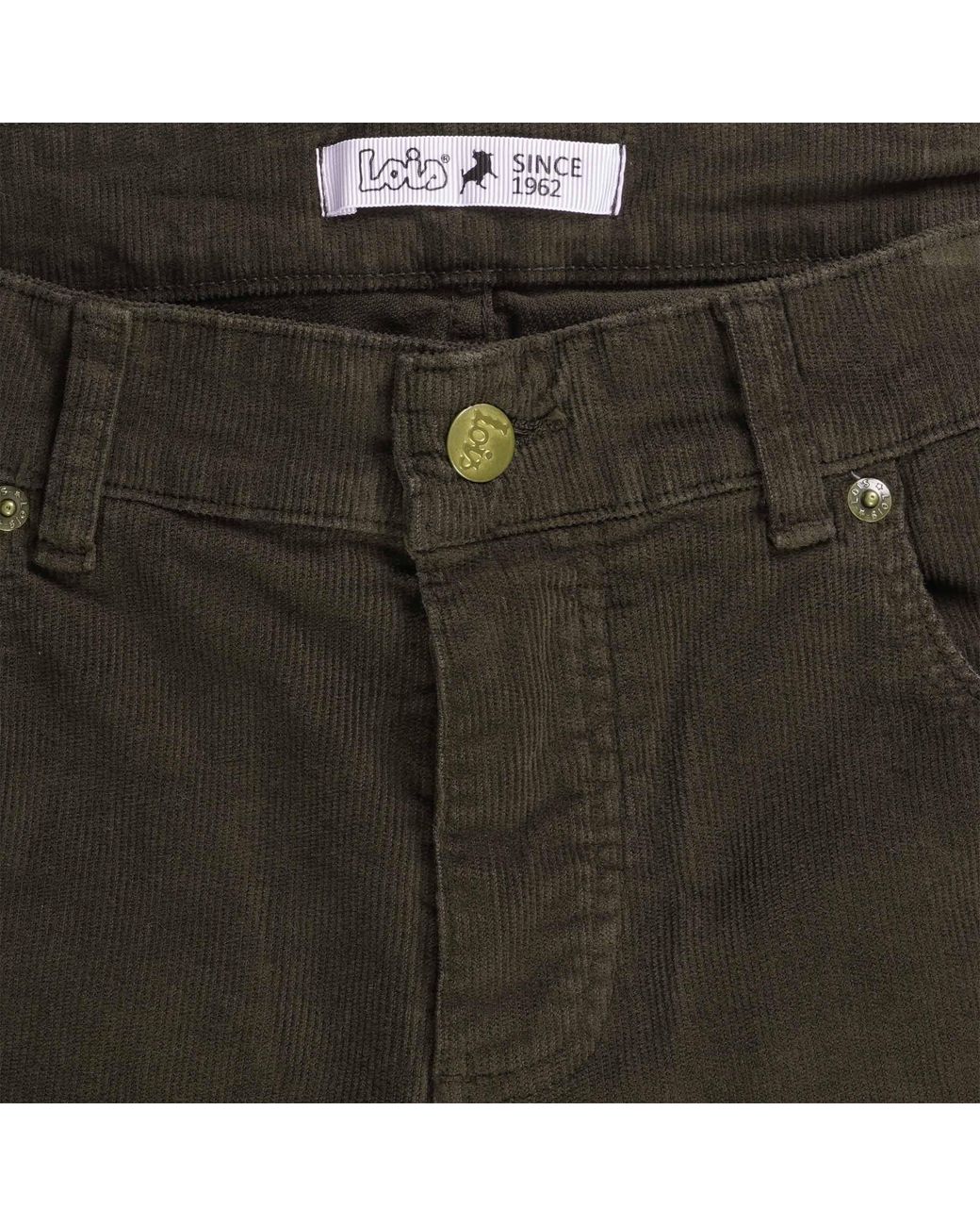 Lois Green Sierra Thin Corduroy Trousers for men