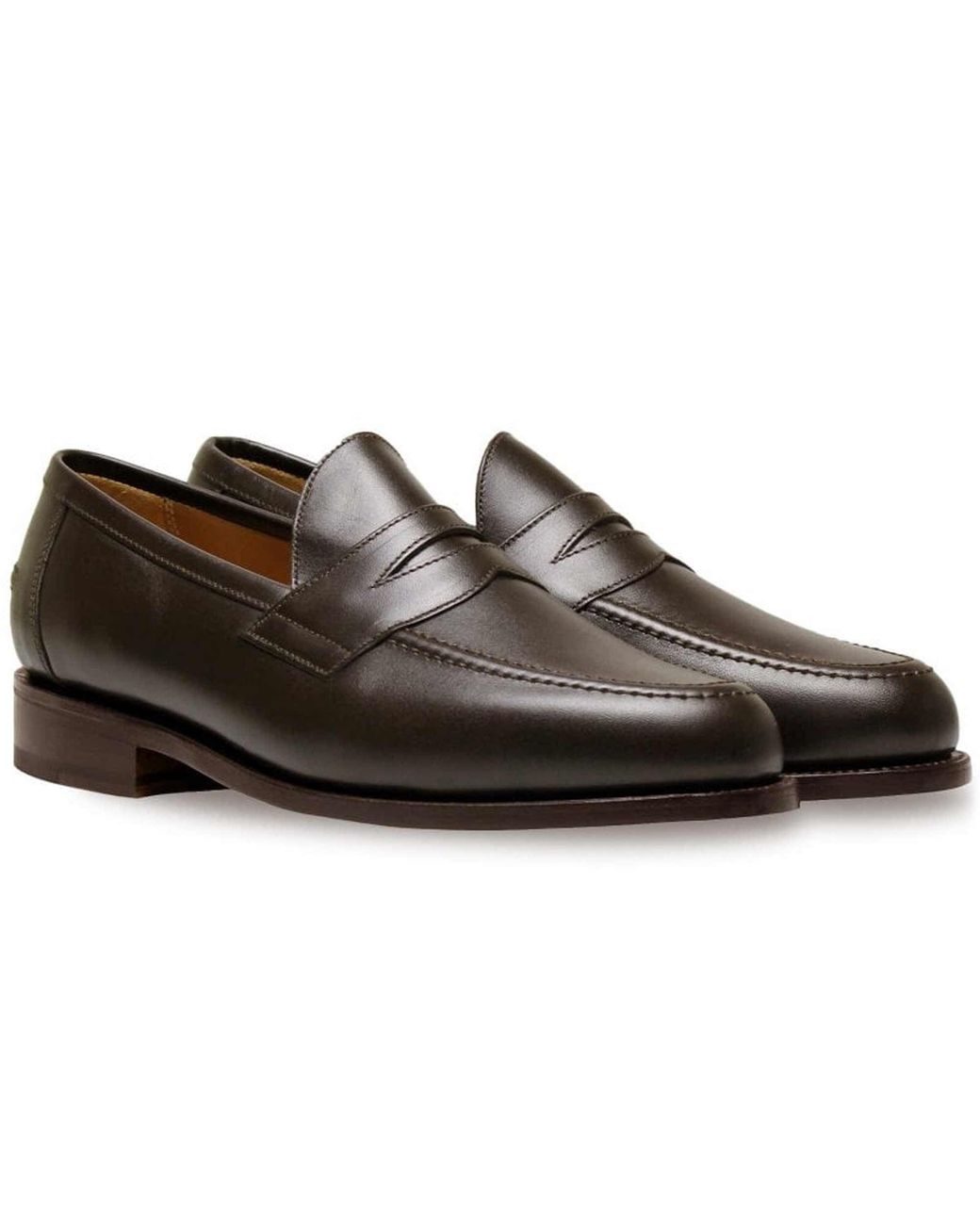 Sanders Black Aldwych Penny Loafers for men