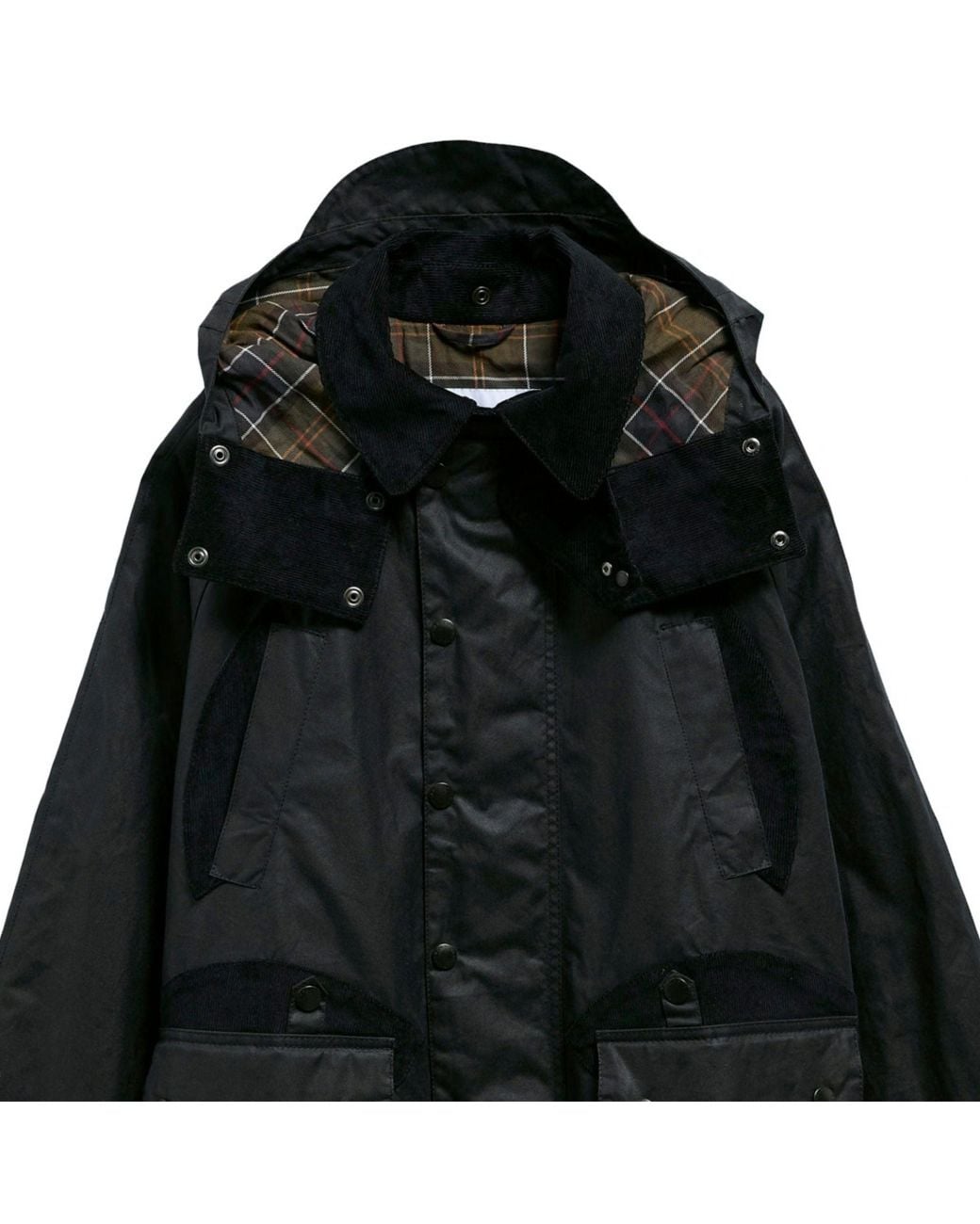 Barbour X Norbit Black Long Wax Jacket for men