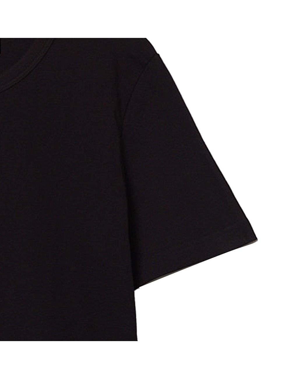 Merz B. Schwanen Black 1950S Loopwheeled T-Shirt for men