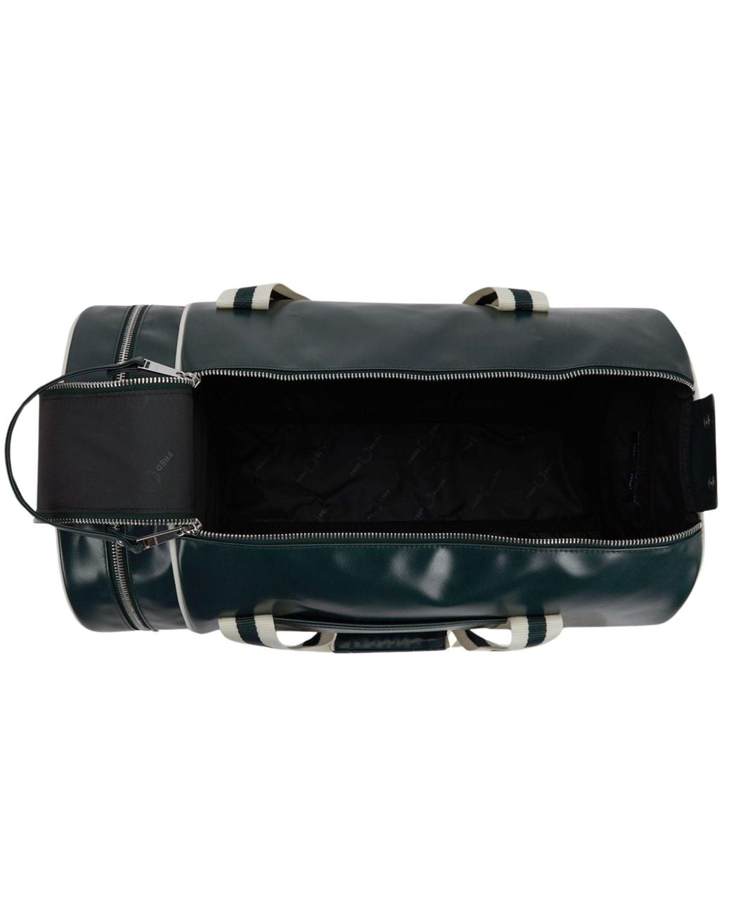 Fred Perry Green Classic Barrel Bag for men