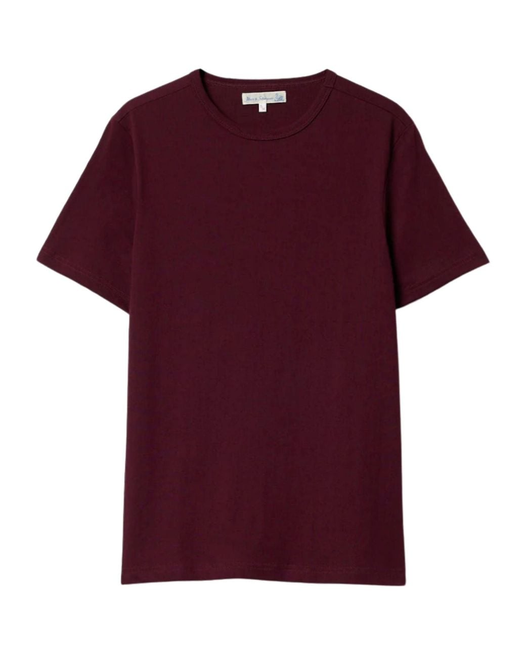 Merz B. Schwanen Purple 1950S Loopwheeled Classic Fit Lightweight T-Shirt for men